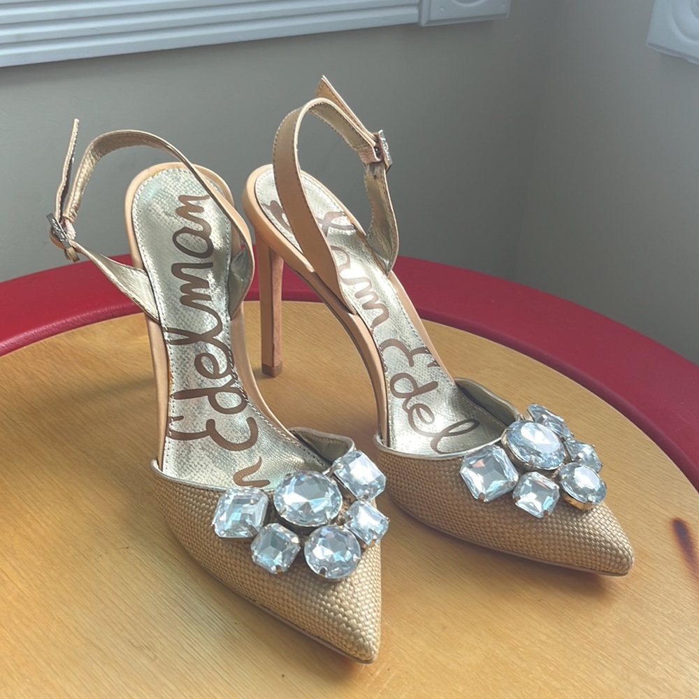 Sam Edelman Pointed toe with jewels and stiletto heel
